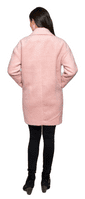 Womens Pink Boucle Fashion Coat db1575